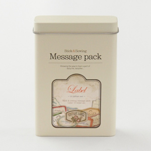 [10%SALE] Stick &amp; sewing Message pack - 04 Label