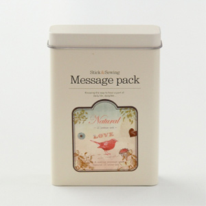 [10%SALE] Stick &amp; sewing Message pack - 06 Natural