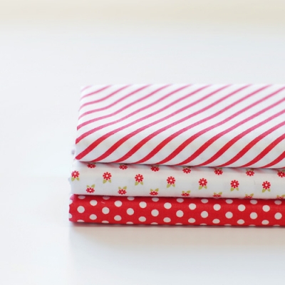 [10%SALE] Quarter Fabric Pack - 03 RED RIBBON